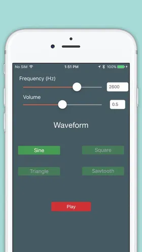 Physics Toolbox Tone Generator screenshot 1