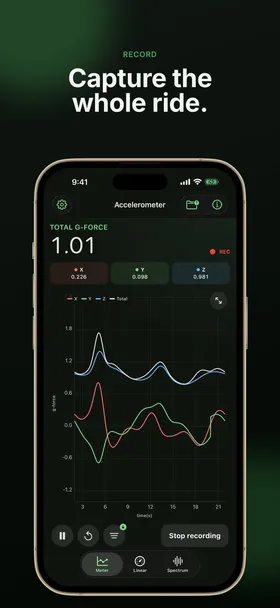 Physics Toolbox Accelerometer screenshot 2